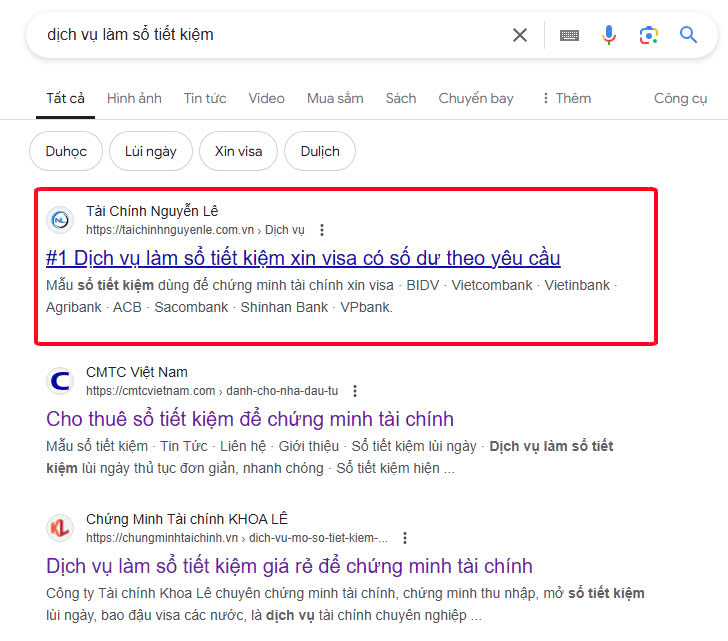Chuẩn SEO